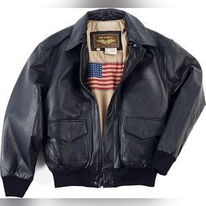 Airborne Air Force leather bomber jacket